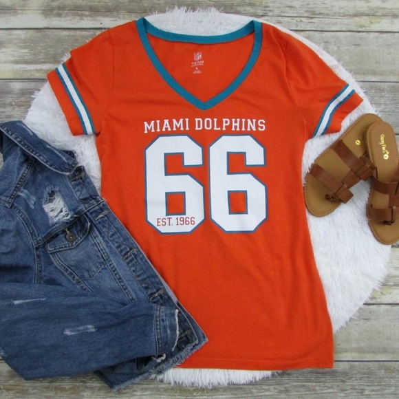 Old Navy Tops - Old Navy NFL Miami Dolphins Team Tee Orange Size L